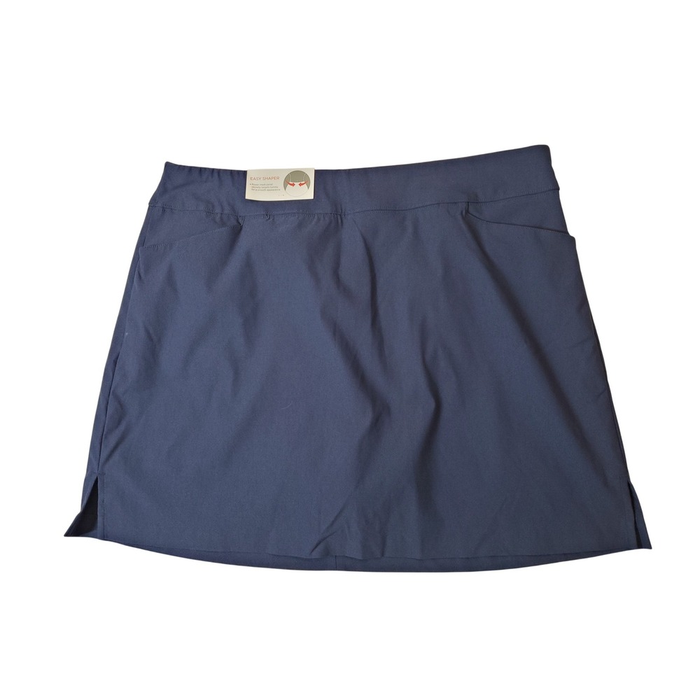 NWT Lady Hagen Womens 16 Blue Golf Skort Easy‎ Shaper Tummy Control Athletic1